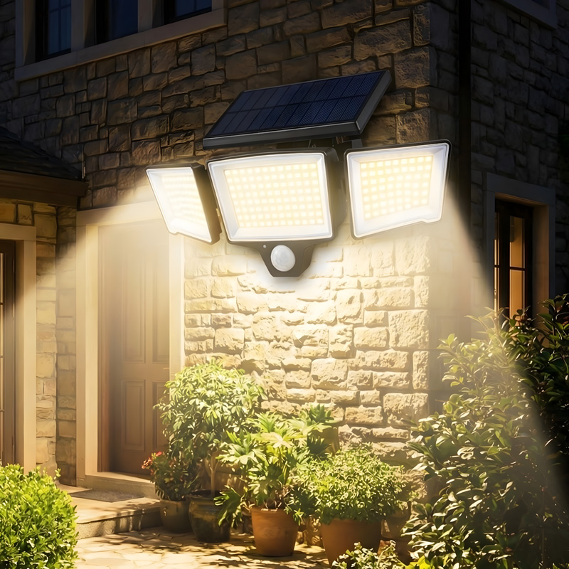 KQ-30104 208LED Solar Wall Light